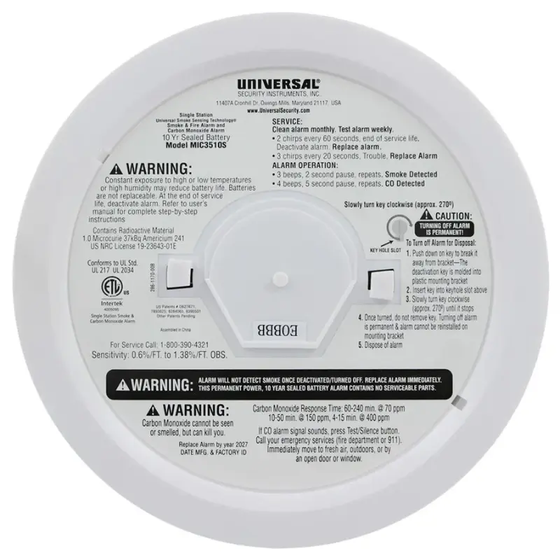 Smoke, Fire and Carbon Monoxide Smart Alarm