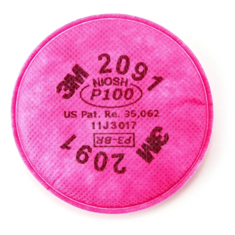 3M 2091 P100 Particulate Cartridge Filter for Reusable Mask