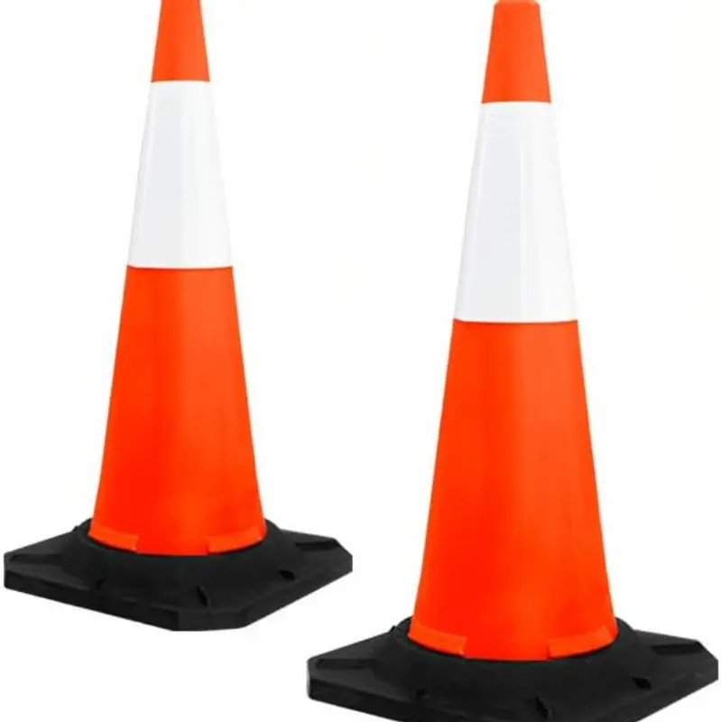 PE Base Road Safety High Visibility Reflective Traffic Cone